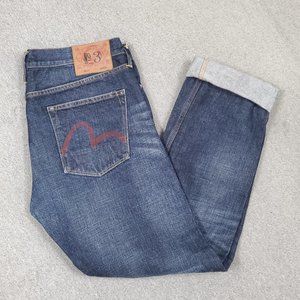 Mens Evisu Denim Jeans 34"x34"